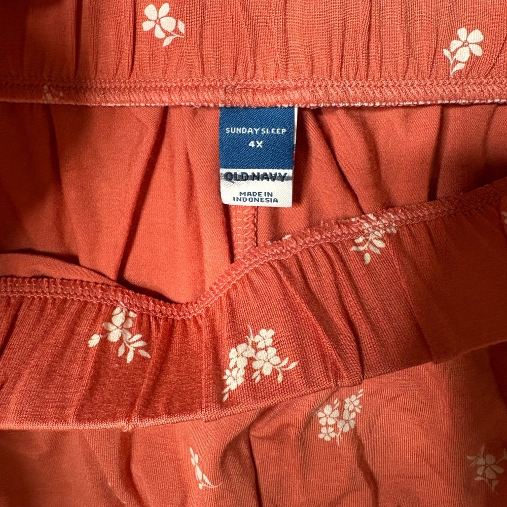 Old Navy  Floral Lounge Women's Sunday Sleep Shorts Pajama 4X - Picture 2 of 12